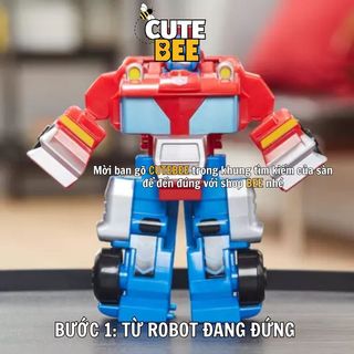 Đồ chơi Robot biến hình Transformers Optimus Prime 2in1 - Xuất xịn móp vỏ giá thanh lý BEE VNXK