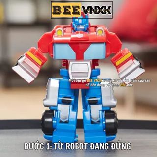 Đồ chơi Robot biến hình Transformers Optimus Prime 2in1 cao 11cm xuất xịn, móp vỏ - BEE VNXK