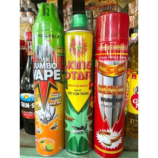 Thuốc xịt côn trùng Jumbo Vape (Nhật Bản) - King Star - Feng Meng (TQ) - chai 600mL