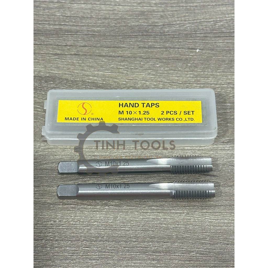 Taro ven răng, khoan taro tạo ren trong siêu bền siêu tốt Hand Taps (giá 1 hộp = 2 mũi) đủ size