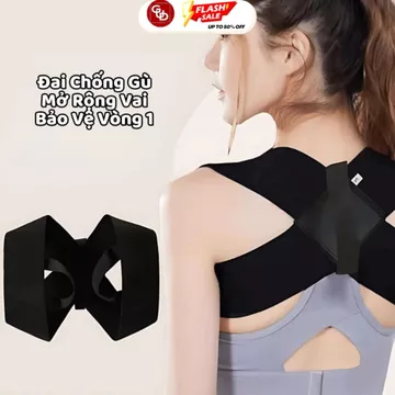 Đai Chống Gù Lưng Nam Nữ Đai Đeo Chống Gù Lưng Đai Nâng Ngực Bảo Vệ Vai Gáy Cột Sống GUD - DCG01