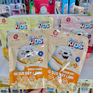 Váng Sữa Khô Sấy Lạnh Smart Kids Milk Cake 18g - 3 Vị: Vani, Hạt Dẻ, Dâu Tây