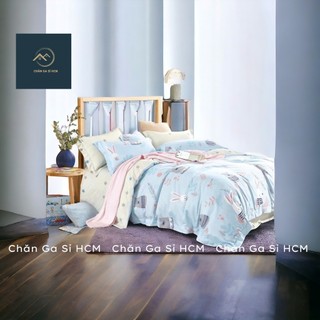 🍄MẪU CHO BÉ🍄Bộ Ga Gối Lyocell Microfiber Nằm Thoáng Mát, Mềm Mại, Thấm Hút Mồ Hôi _Chăn Ga Sỉ HCM