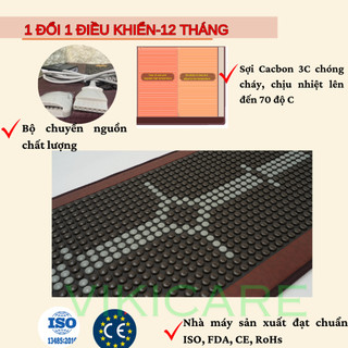 Thảm Đá Nóng Carefit Đá Tourmaline Cao Cấp 80x190 cm