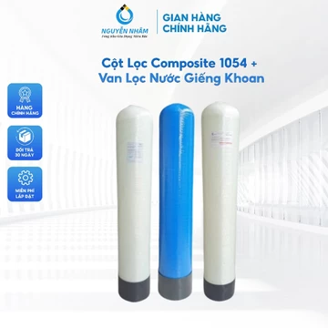 [Combo] Cột Lọc Composite 1054 + Van Dùng Cho Lọc Nước Giếng Khoan Và Nước Máy