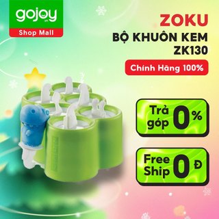 Bộ khuôn làm kem Dino - 6 khuôn - ZOKU ZK130 - GOJOY VN Phân Phối Chính Hãng
