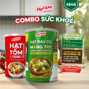 COMBO SỨC KHỎE Gia Vị Nấu Ăn Hạt Tôm 454g & Hạt Rau Củ Măng Tây 454g an toàn dinh dưỡng
