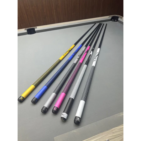 [101R] Gậy Aleex Carbon 1 khúc. Cơ clb 13mm (Full carbon) (ngọn full carbon, chuôi cầm bằng gỗ)