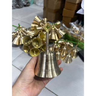 Chuông lắc treo cán trơn Việt Nam bằng đồng vật phẩm phong thuỷ trang trí trưng bày quà tặng