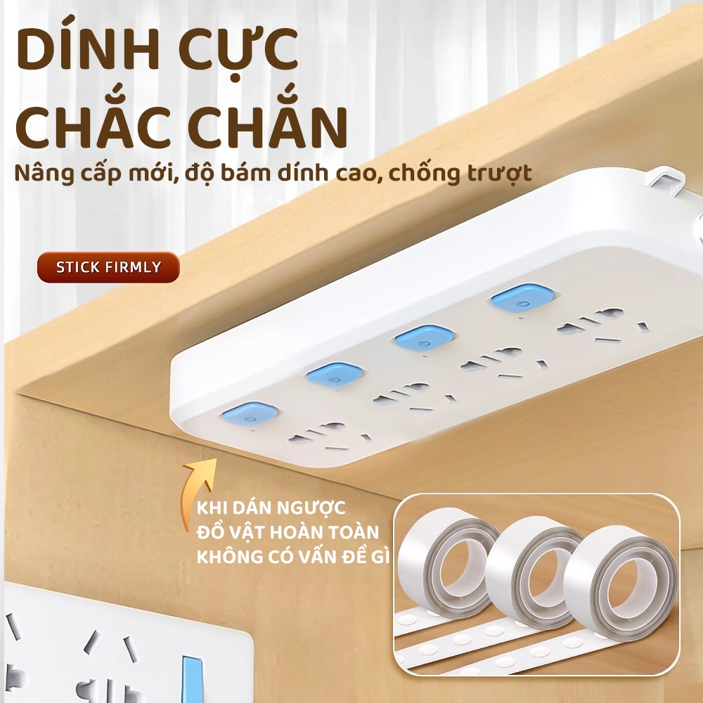 Cuộn Băng Dính Dán 2 Mặt Acylic Tròn Trong Suốt Siêu Chắc Chống Nước