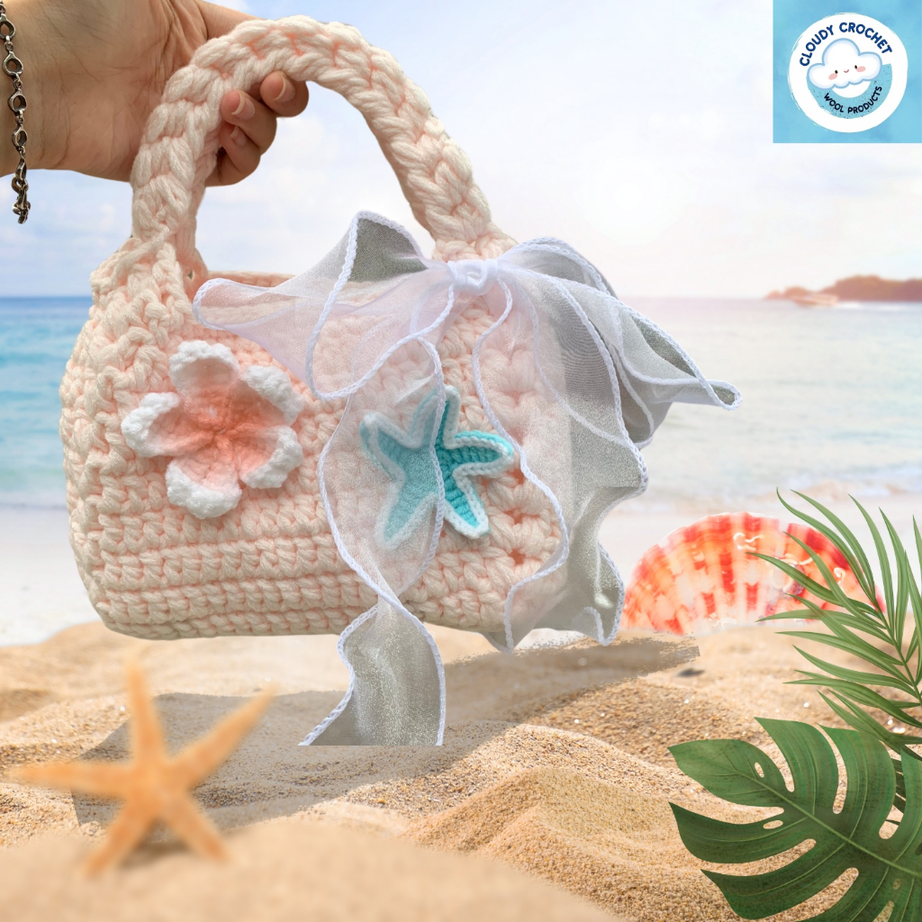 [HÀNG CÓ SẴN] Túi len handmade dễ thương, túi len đi biển | Shopee Việt Nam