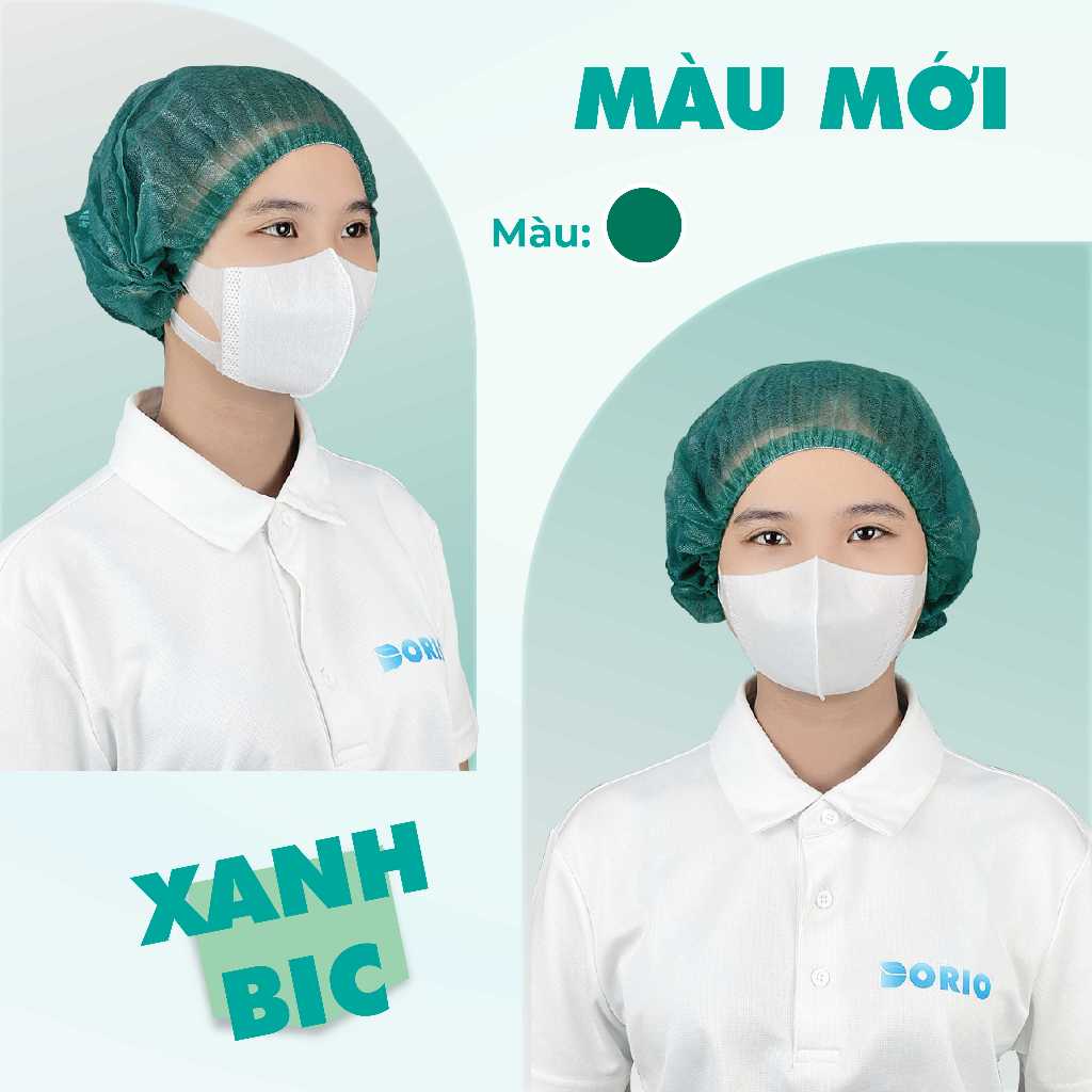 Combo 3 túi 150 cái mũ trùm đầu y tế  hiệu BISOU