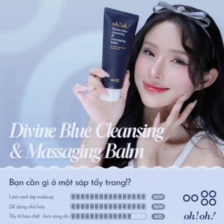 Sáp Tẩy Trang Làm Sạch Sâu oh!oh! Divine Blue Cleansing & Massaging Balm (150ml)