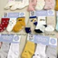 Size 3/12M Set 3 đôi tất xuất xịn cho bé sơ sinh có đế chống trượt