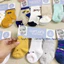 Size 3/12M Set 3 đôi tất xuất xịn cho bé sơ sinh có đế chống trượt