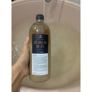 Cốt gừng gió địa liền - Chai 1lít - Pha nước tắm, ngâm chân, bôi đánh gió, uống khi lạnh bụng