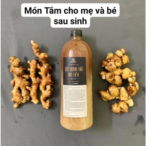 Cốt gừng gió địa liền - Chai 1lít - Pha nước tắm, ngâm chân, bôi đánh gió, uống khi lạnh bụng