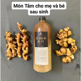 Cốt gừng gió địa liền - Chai 1lít - Pha nước tắm, ngâm chân, bôi đánh gió, uống khi lạnh bụng