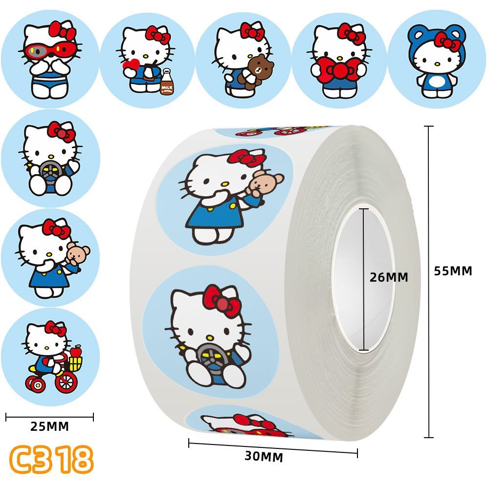 ⚡️Sale 1k⚡️ Tách lẻ 50 100 hình dán sticker Hello Kitty dễ thương ...