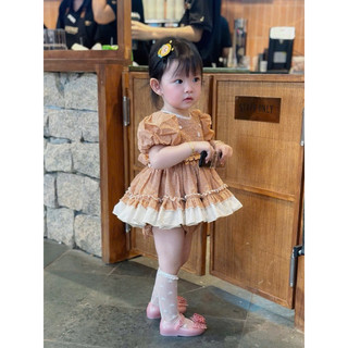 HÀNG SẴN-VÁY NÂU XINH CHO BÉ_BabyBeer Design_Hàng chính phẩm