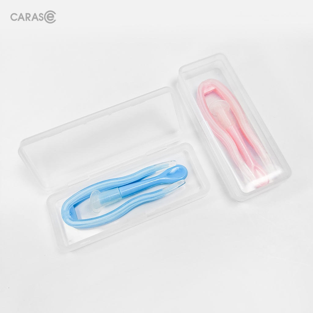 Bộ Dụng Cụ Đeo  Kính Áp Tròng CARASE Gồm Hộp Đựng, Que Đeo Và Nhíp - Màu ngẫu nhiên