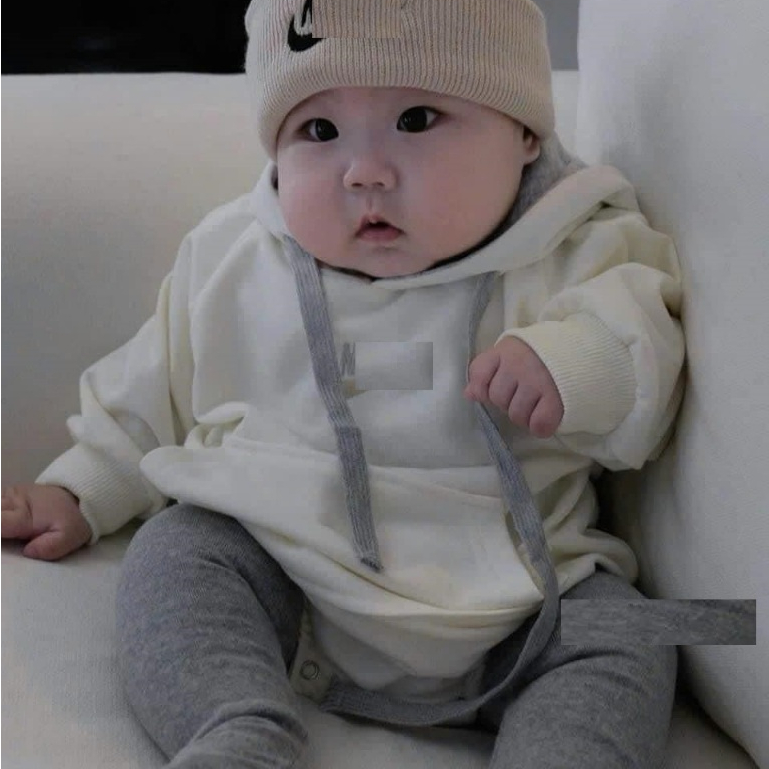 (HÀNG CÓ SẴN) Bodysuit N i Ke thu đông hàng qccc nỉ bông, mũ 2 lớp cho bé trai bé gái cover Hàn Quốc