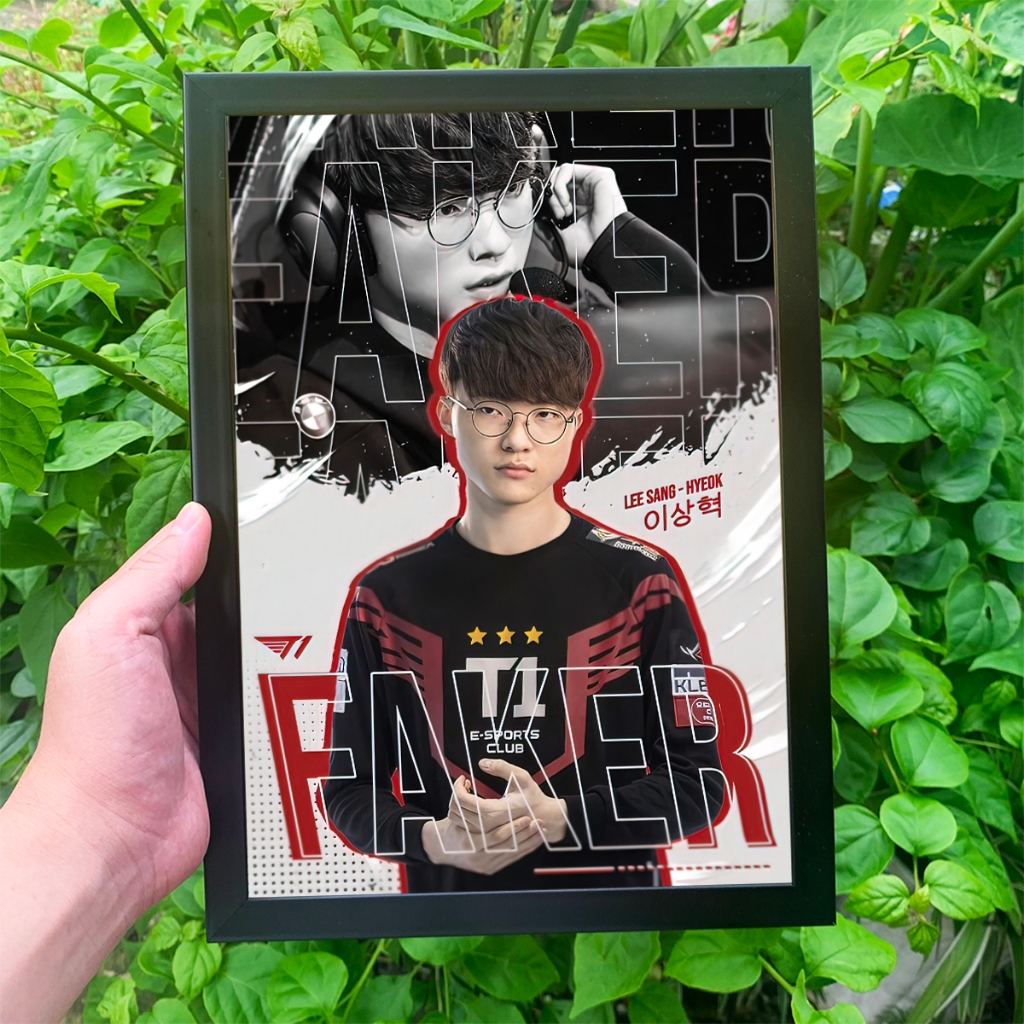 Khung Ảnh Poster Faker T1 - Để Bàn, Treo Tường Trang Trí Nhà Cửa, Phòng ...