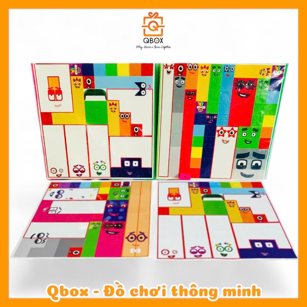 🌈Numberblocks ⭐️ Stickers Set 2 Tấm Tem dán Lego | Shopee Việt Nam