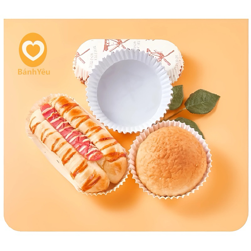 Cup giấy mềm Tròn/Oval lớn nướng bánh mì, bánh ngọt - BB208 lốc 300 cái