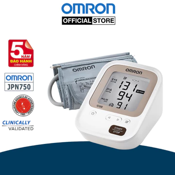 Máy Đo Huyết Áp Bắp Tay Omron JPN750 - Sản Xuất Tại Nhật Bản, Đo Chính Xác, Bảo Hành 5 Năm