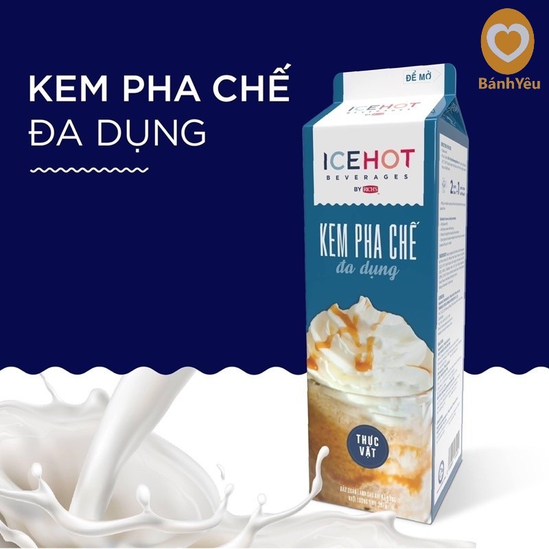 [Chỉ Giao TP.HCM] Kem pha chế Đa dụng ICEHOT All in One 907g - DL56
