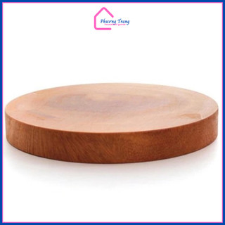 Thớt gỗ tự nhiên tròn Trường Thành nhiều size nhỏ 20cm đến 32cm - Phương Trang