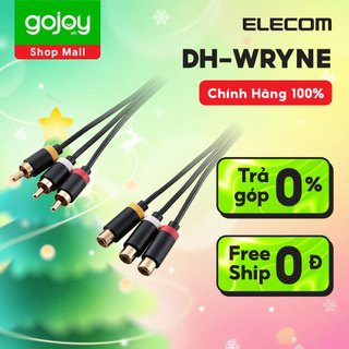 Cáp AV nối 3xRCA 1.5m ELECOM DH-WRYNE Chính hãng Nhật Bản