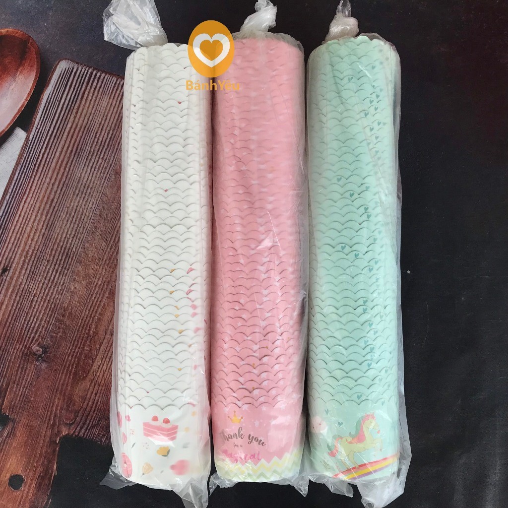 Ly giấy Cupcake cứng 40cái đựng bánh