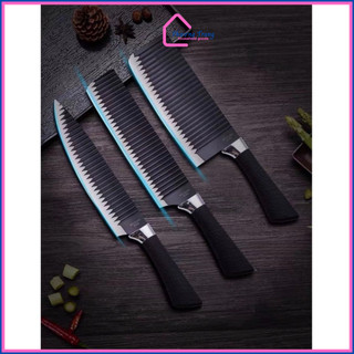 [COMBO 3 DAO] Bộ 3 dao Nhật Bản thép không gỉ thân dao gợn sóng chống dính siêu bén - Phương Trang