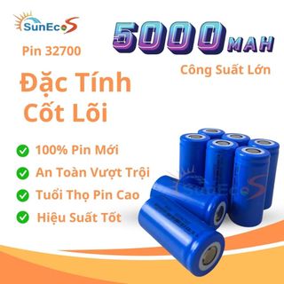 ĐỔ SỈ - BÁN BUÔN Pin Sạc 32700 Mới  Suneco Dùng Cho Đóng Bình Xe Máy, NLMT
