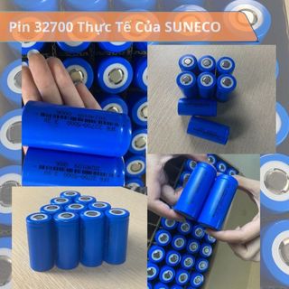 ĐỔ SỈ - BÁN BUÔN Pin Sạc 32700 Mới  Suneco Dùng Cho Đóng Bình Xe Máy, NLMT
