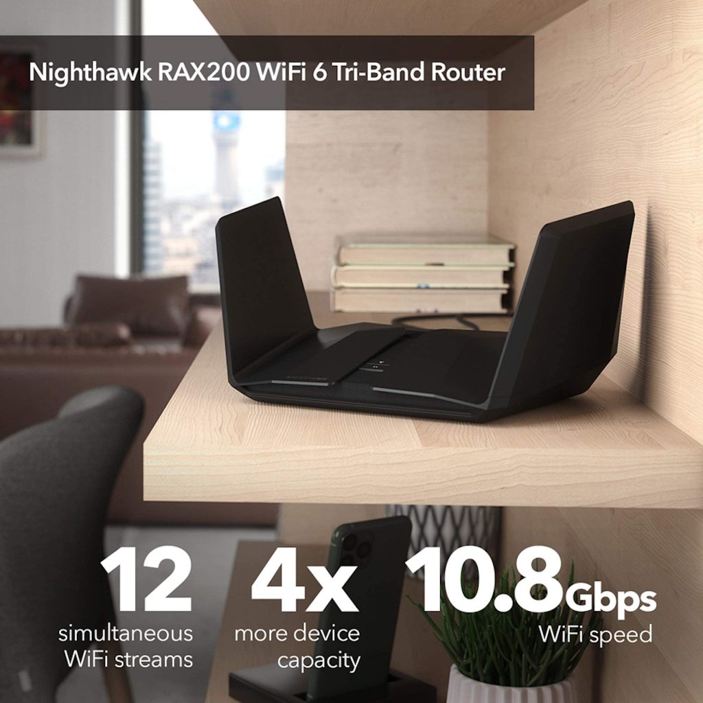 Bộ phát Wifi NETGEAR Nighthawk Tri-Band RAX200 AX11000 - Wifi 6 - AX12 ...