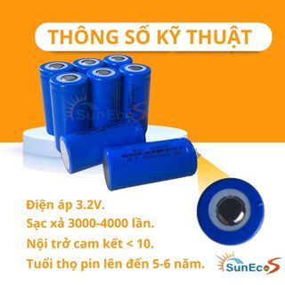 ĐỔ SỈ BÁN BUÔN Pin 32700 mới - 3,2v 6Ah dùng cho đóng bình xe máy năng lượng mặt trời