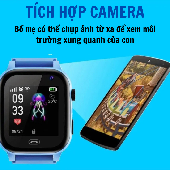 Đồng hồ thông minh Q15- nghe gọi 2 chiều, định vị các bé. App kết nối với phụ huynh để kiểm soát được các con.