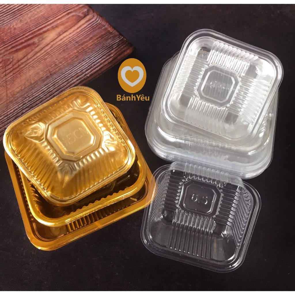 Lốc 100 Khay Nhựa Đựng Bánh Trung Thu Tùy Chọn Kích Thước