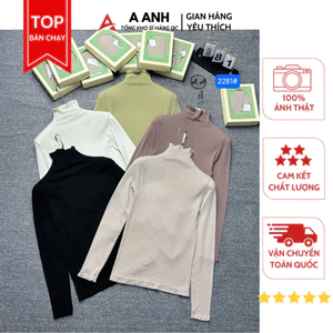 Áo Nhiệt Gạo Hót 2281# Chất Thun Co Giãn 4 Chiều Thoải Mái Vận Động, giữ nhiệt tốt, cổ leo 5p ôm sát giữ ấm cổ