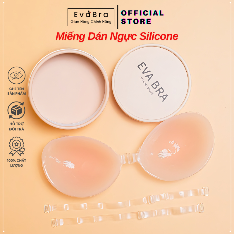 Miếng Dán Ngực Áo Dán Nâng Ngực Silicon Cài Trước Nâng Ngực Tạo Khe Kèm Dây Trong EVA 4950