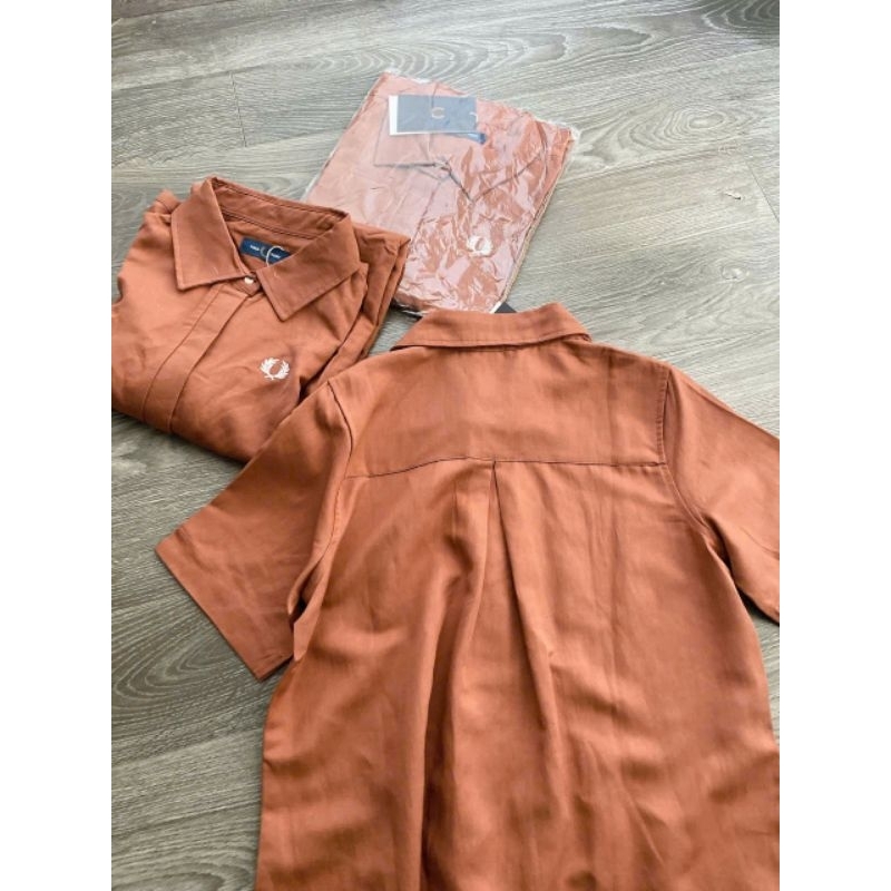 (Sale) Đầm sơmi suông dài Fred* Perry* bigsize