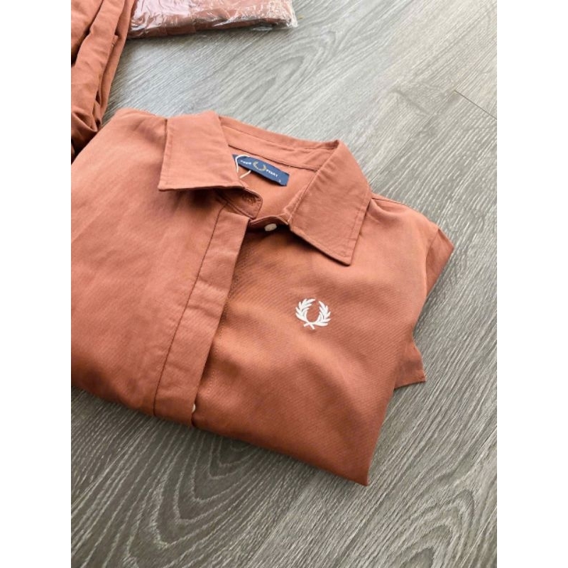 (Sale) Đầm sơmi suông dài Fred* Perry* bigsize