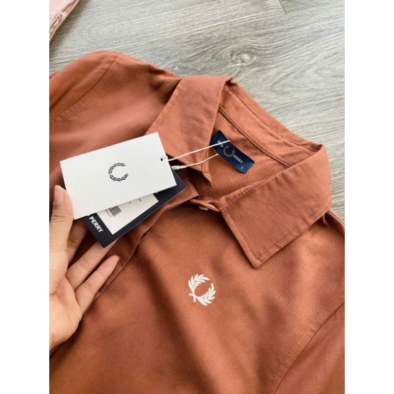 (Sale) Đầm sơmi suông dài Fred* Perry* bigsize