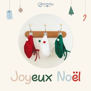 Bubaby ACT194303 Mũ  Bonnet quả bông  Miracle Xmas 🔅 cho bé