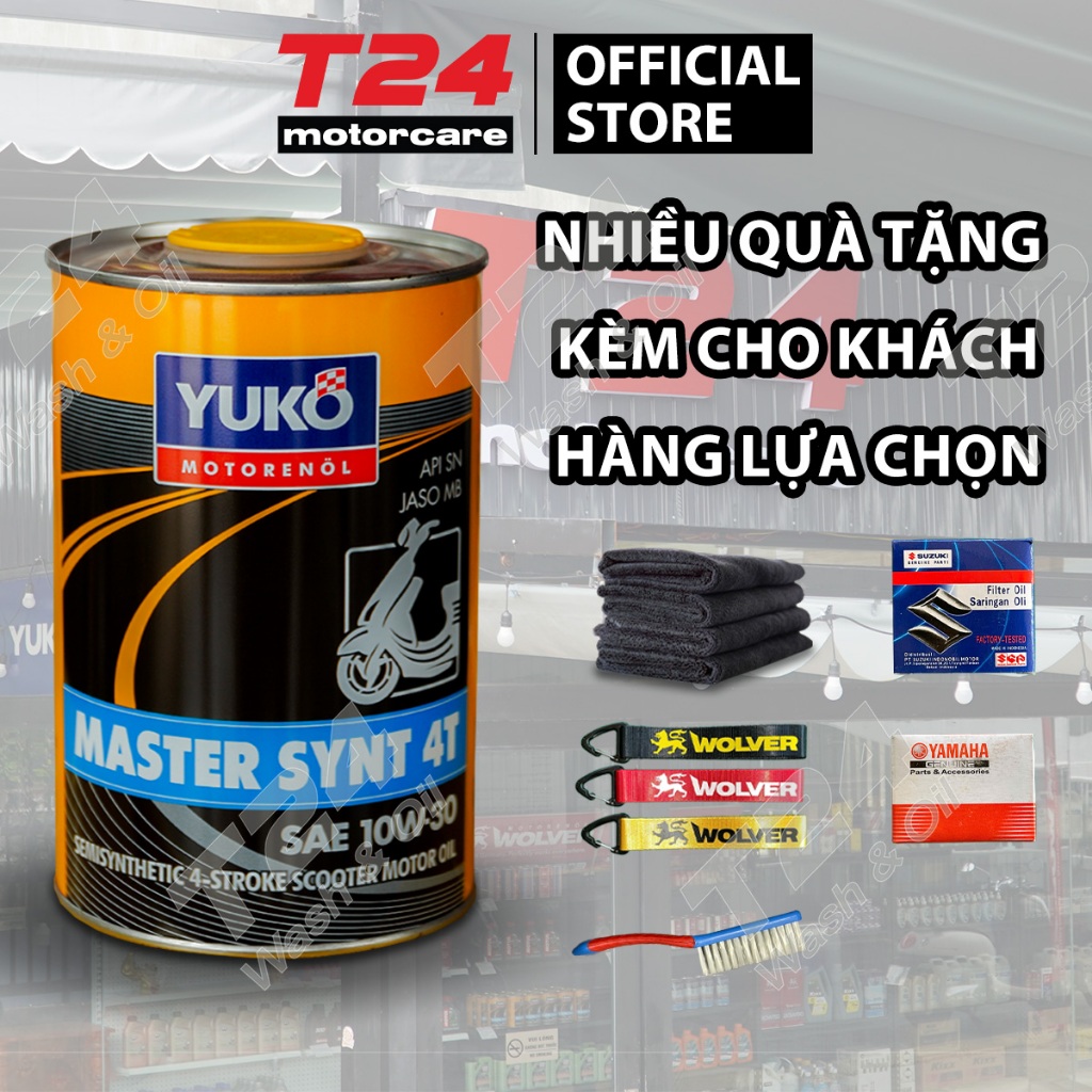 Dầu nhớt tổng hợp xe ga YUKO MASTER SYN 4T 10W-30 | Shopee Việt Nam