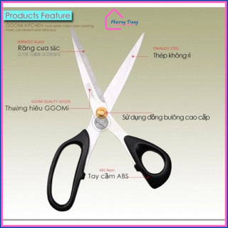 Kéo Cắt Thịt Nướng Hàn Quốc Gômi G130 Cao Cấp - Phương Trang
