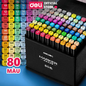 Bút Màu Marker Hai Đầu Kèm Túi Vải, Đế, Bảng Thử Màu Cao Cấp Finenolo - Phù Hợp Tô Màu Vẽ Manga